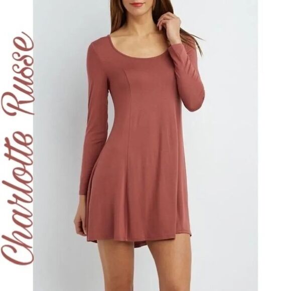 Charlotte Russe Dresses & Skirts - ✨ Long Sleeve Swing T-Shirt Dress✨